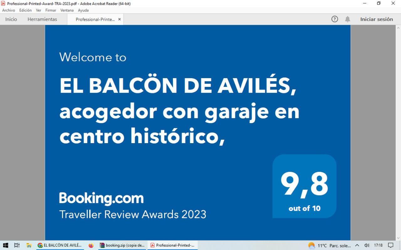 El Balcoen De Aviles, Acogedor Con Garaje En Centro Historico, מראה חיצוני תמונה